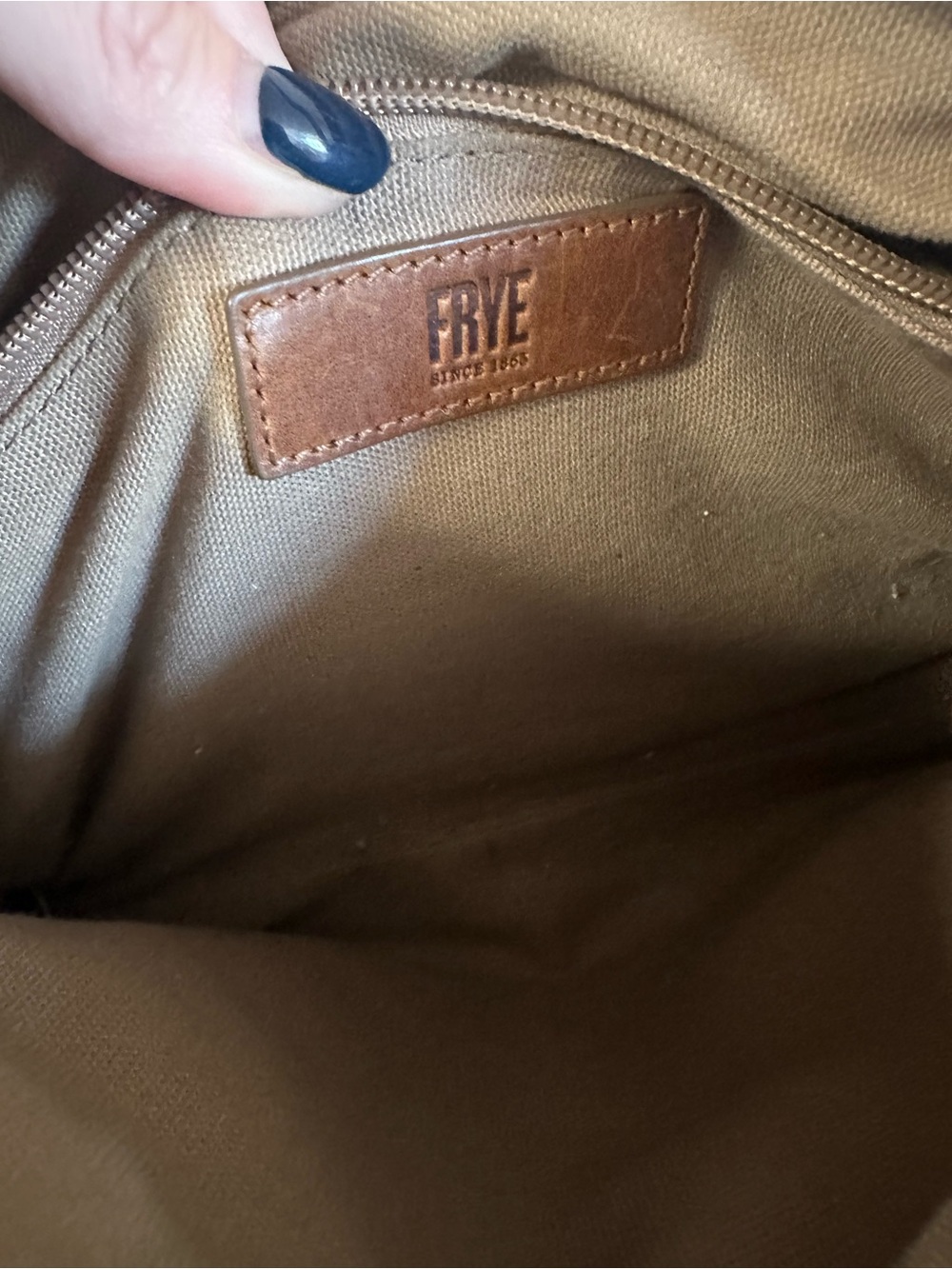 Frye Cognac Brown Leather Crossbody Bag - Picture 11 of 11